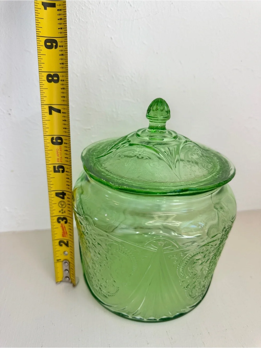 Vintage Hazel-Atlas Green Uranium Depression Glass 